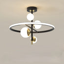 Modern nordic LED chandelier simple ball for indoor use