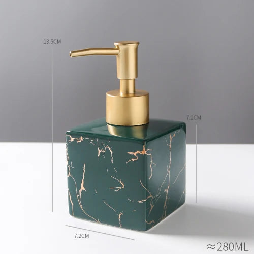 ceramic bottle for disinfectant and shower gel - vue 7 sur 26