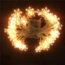 Snowflake LED light garland for Christmas decoration