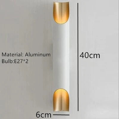 Nordic aluminium wall light with modern LED lighting - vue 12 sur 12