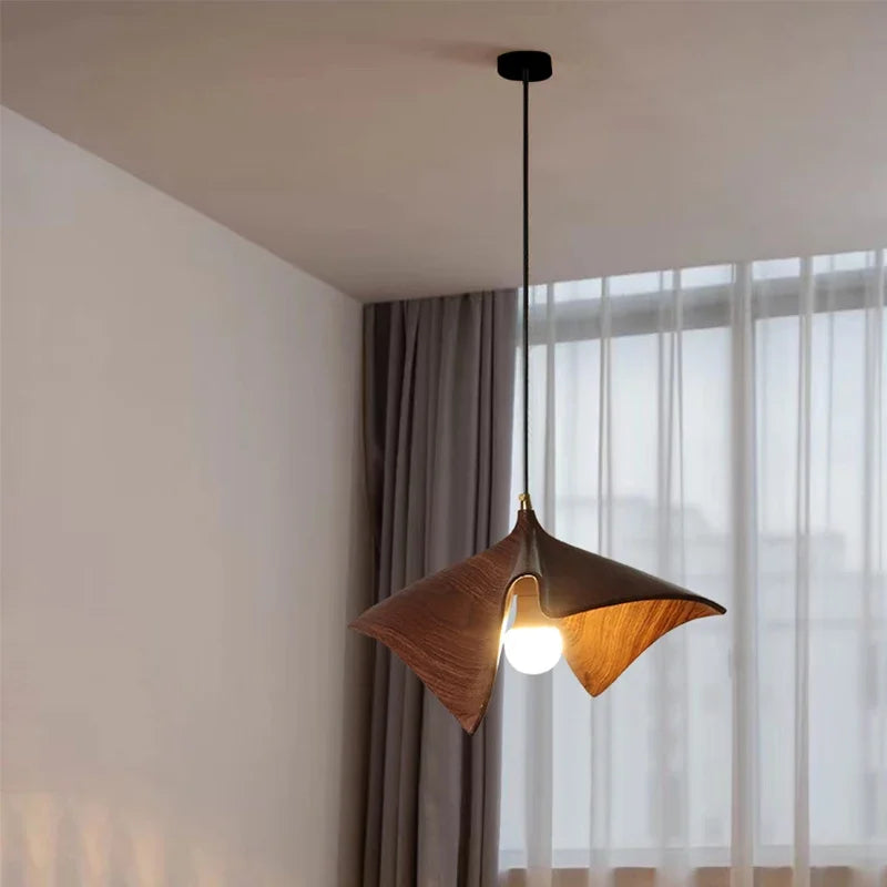 Nordic wabi-sabi retro design chandelier for modern spaces - vue 4 sur 9