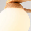 Modern multi-head glass LED chandelier for indoor use