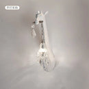 decorative LED resin and crystal giraffe wall light