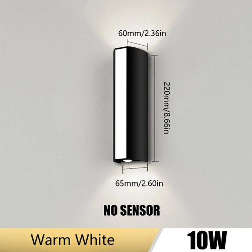 applique murale led pour éclairage extérieur et jardin - vue 9 sur 8