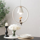 Modern Nordic pendant light with LED bird pendant