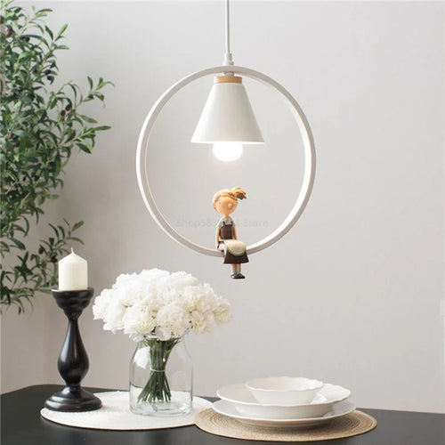 Modern Nordic pendant light with LED bird pendant - vue 2 sur 16