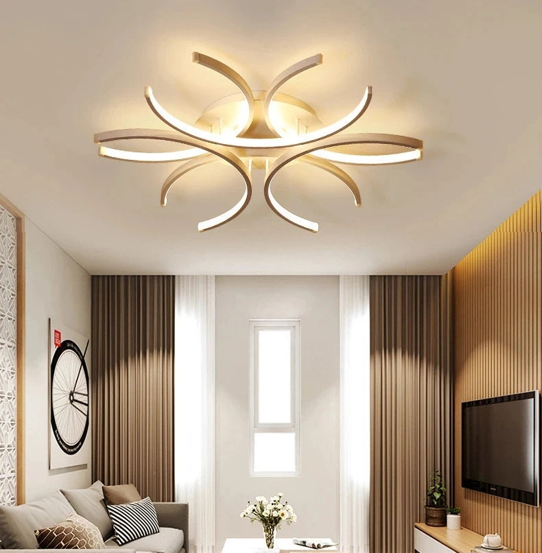Modern creative LED ceiling light for interior decoration - vue 5 sur 6