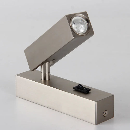 Rotating LED wall light with switch and USB port - vue 10 sur 19