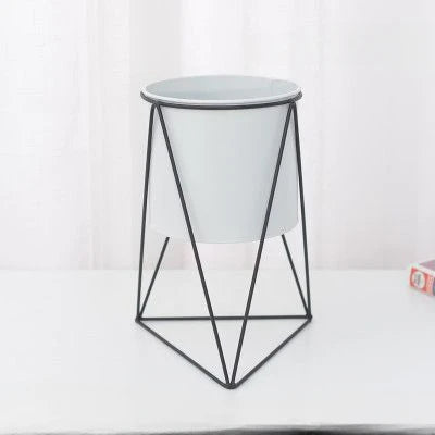 Nordic design metal flower pot for succulents