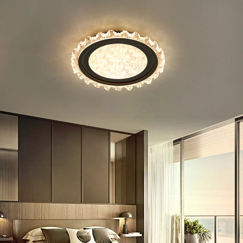 Modern crystal ceiling light for elegant decorative lighting