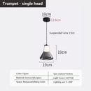 Multi-head glass pendant light for modern interiors