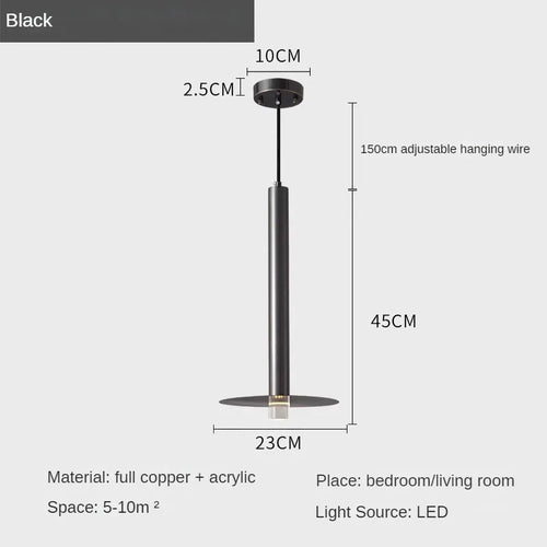 Modern minimalist creative chandelier for bar and restaurant - vue 10 sur 10