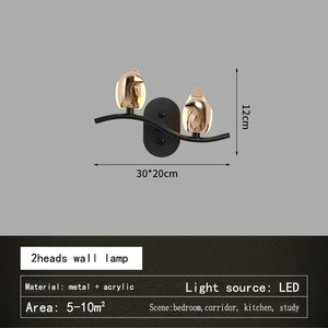 Creative bird-shaped pendant light for modern decor