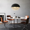 Charming creative crystal hemisphere pendant chandelier