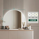 artistic makeup mirror with creative wall light