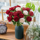 Artificial silk flower bouquet for weddings and decoration