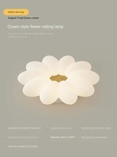 Creative petal chandelier for a warm and soothing atmosphere - vue 25 sur 24