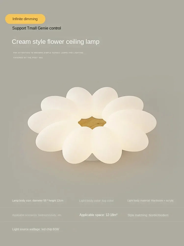 Creative petal chandelier for warm and soothing lighting - vue 24 sur 24