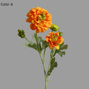 Realistic oriental chrysanthemum artificial flowers for wedding decoration