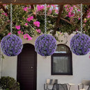 Artificial grass topiary balls for outdoor decoration