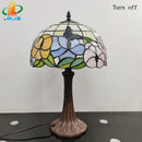 Tiffany style butterfly table lamp for decoration and gift