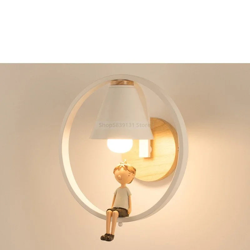 Modern nordic artistic LED wall light for hotel and restaurant