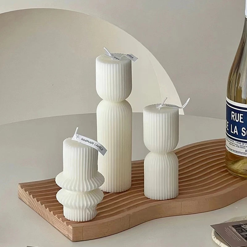 modern decor accessories luxury geometric scented candles
