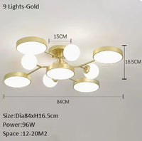 Creative LED chandelier for modern interior lighting