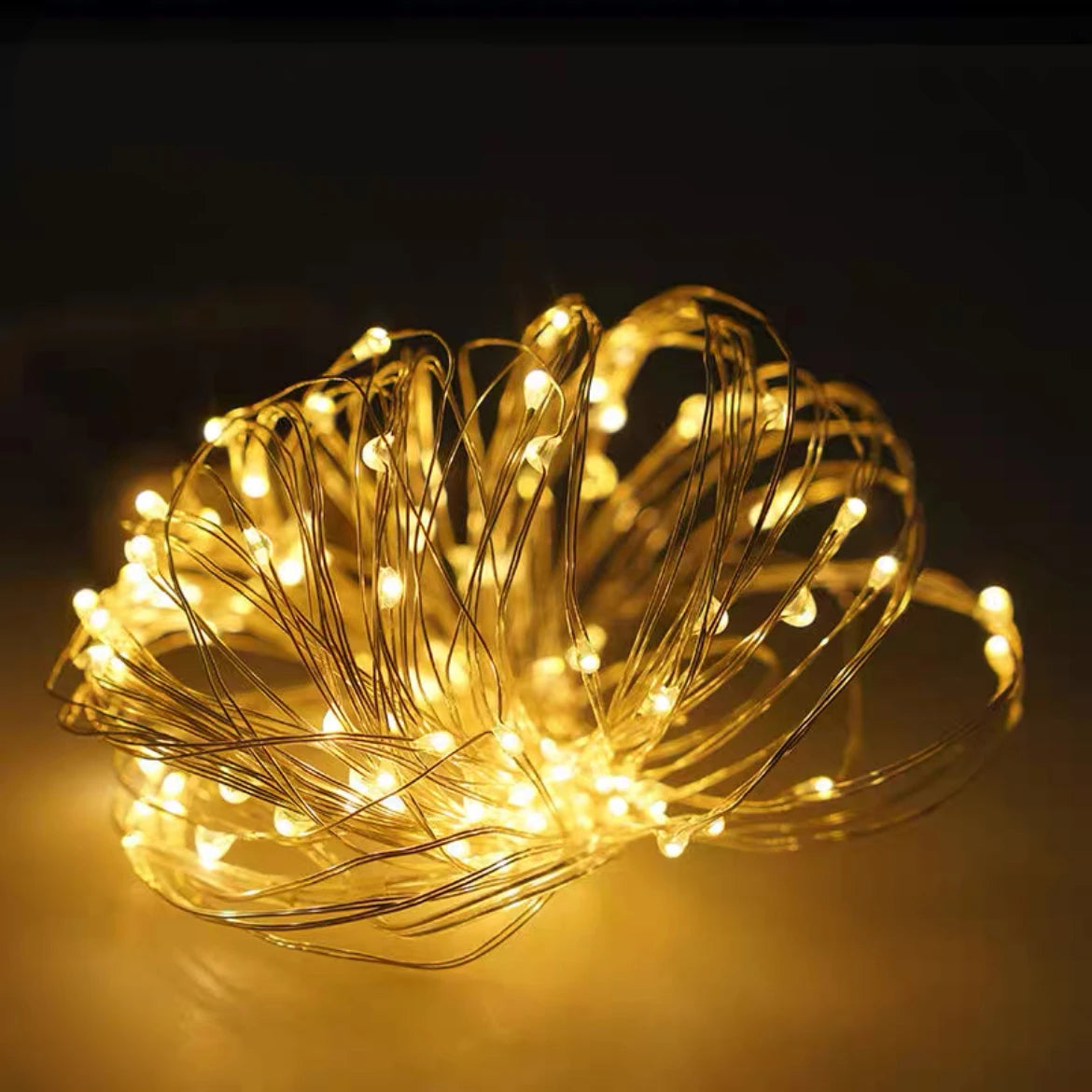 Copper LED string lights for party and Christmas decorations