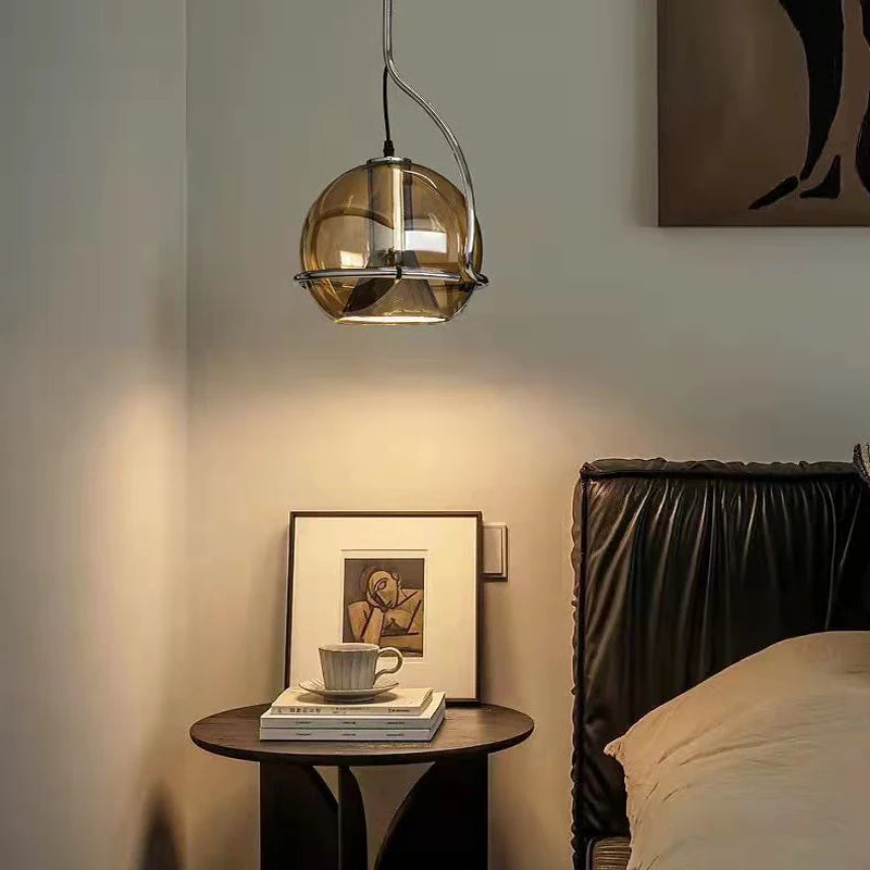 Nordic glass pendant light for modern interiors