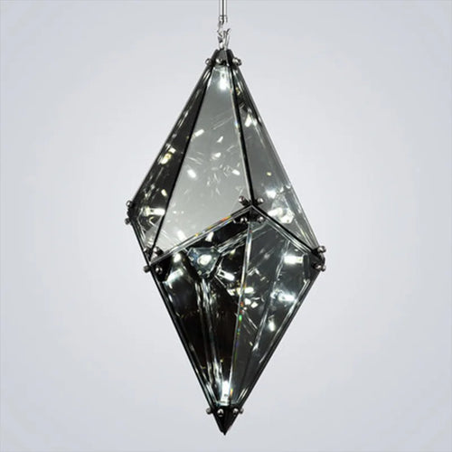 Modern crystal chandelier with water drop design for interiors - vue 6 sur 10