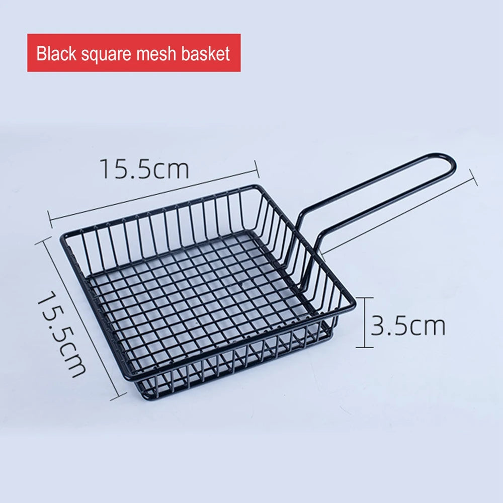Stainless steel chips basket for fried foods - vue 11 sur 14