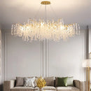 Elegant European style gold crystal chandelier for refined interior decor