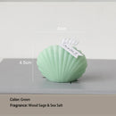 decorative natural soy wax seashell scented candles