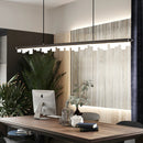 Modern minimalist black gold chandelier for interior decoration