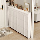modern wooden shoe cabinet Nordic design space saving