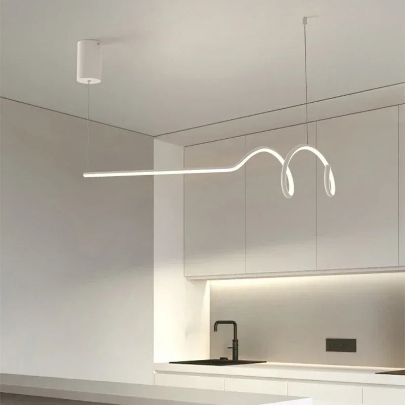 Modern LED pendant light ideal for hotels