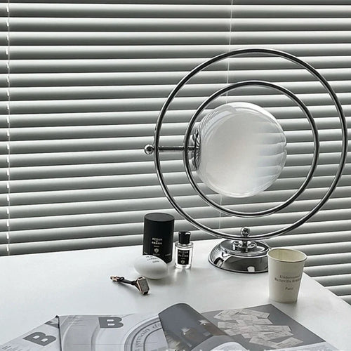 Elegant Italian design glass rotary desk lamp - vue 4 sur 7