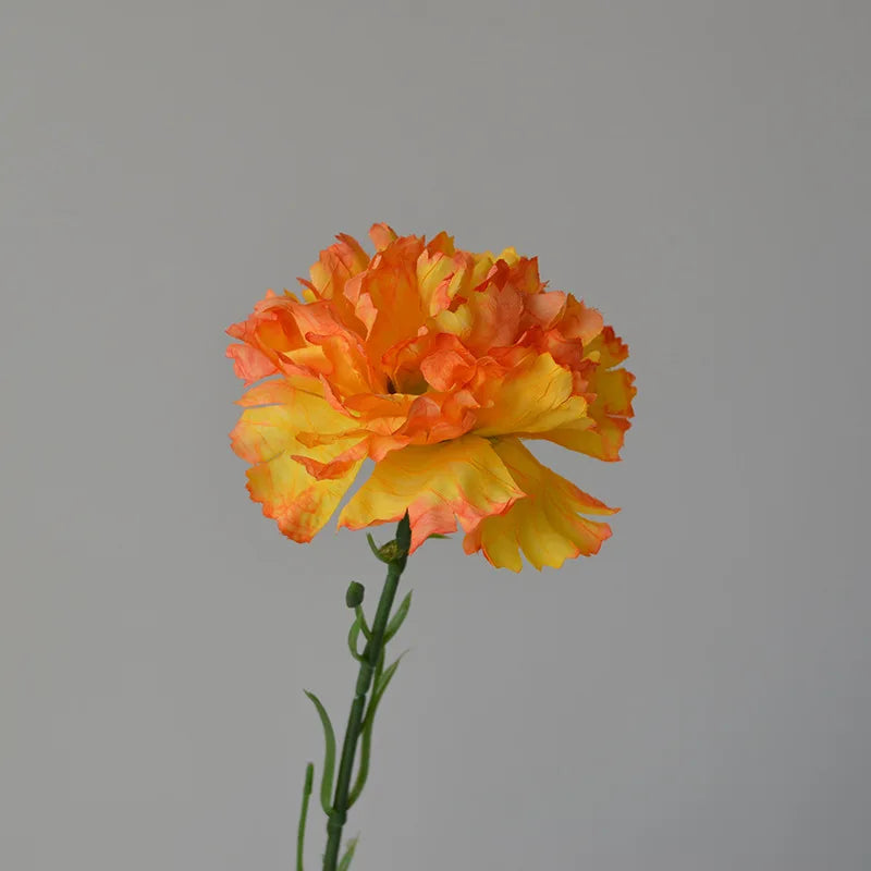 Autumn artificial carnation floral arrangement for festive decorations