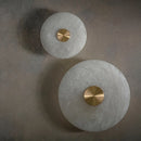 Round art deco LED wall light