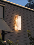 Waterproof outdoor LED wall light with natural marble design 2024