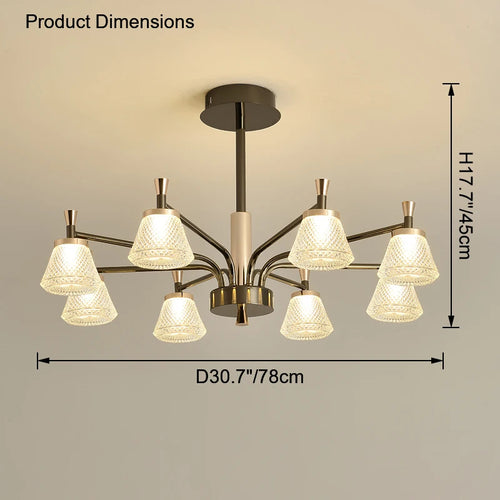 lustre suspendu moderne pour éclairage décoratif intérieur - vue 10 sur 9