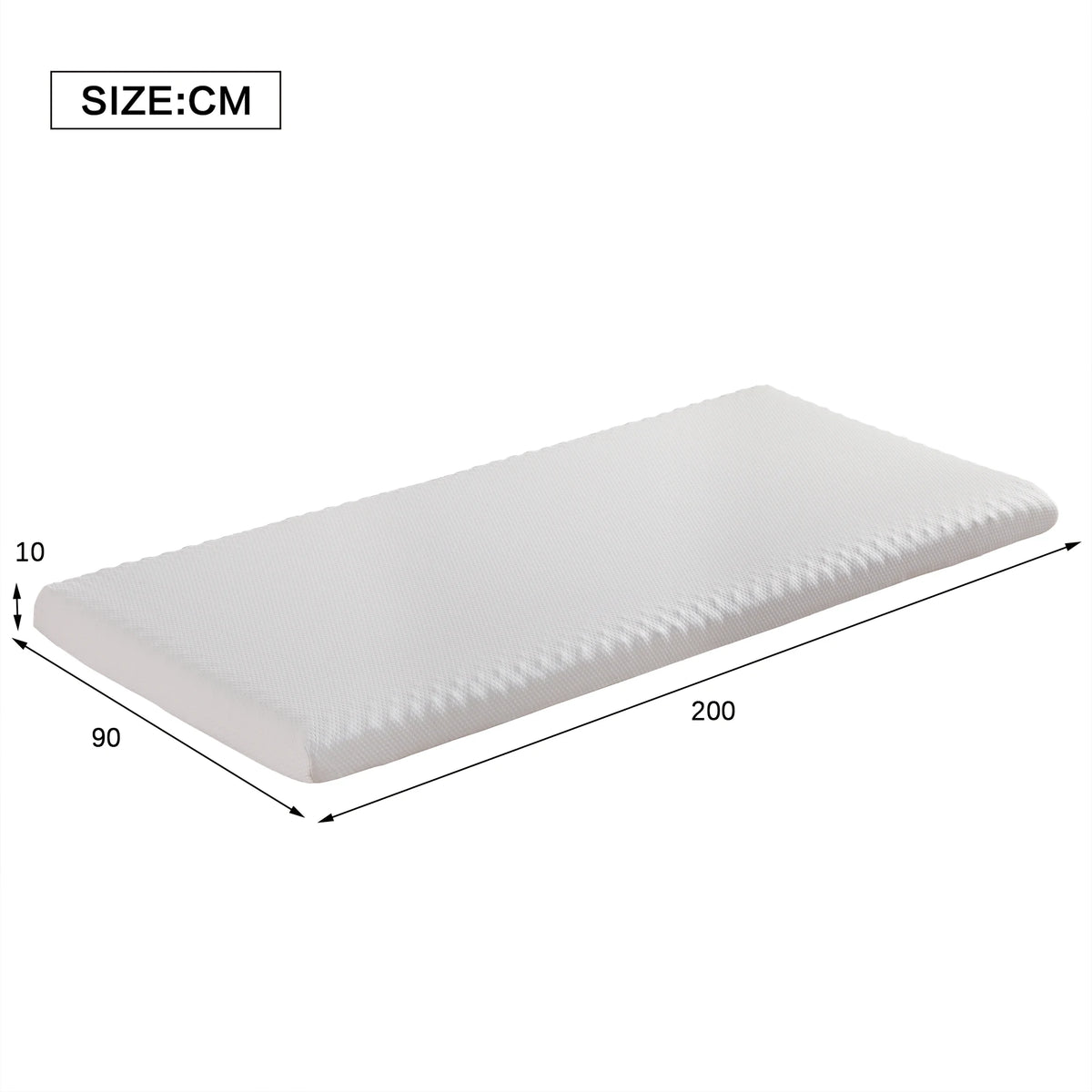 Mattress, Comfortable, Honeycomb Fabric, Bamboo Carbon Sponge, Eco-Tex Certified, Ergonomic, breathable and durable, Compression Sve - vue 5 sur 6