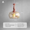 Retro glass pendant light nordic loft decorative for indoor use