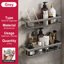no-drill wall shelf for bathroom and kitchen storage