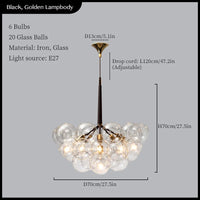 Modern glass pendant light for elegant interior decoration