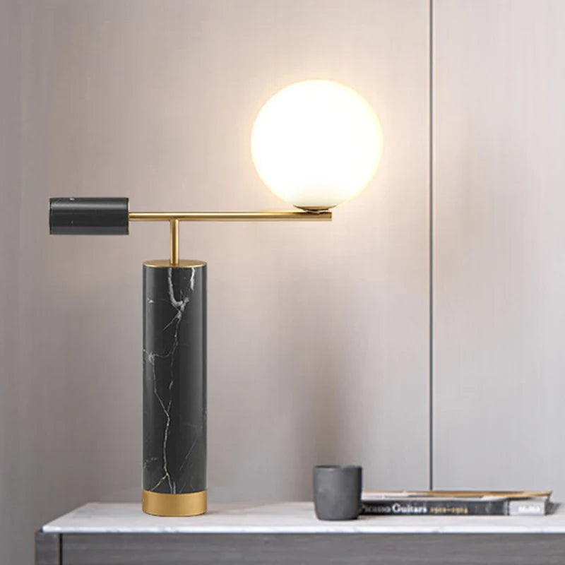 Modern glass table lamp for interior decoration