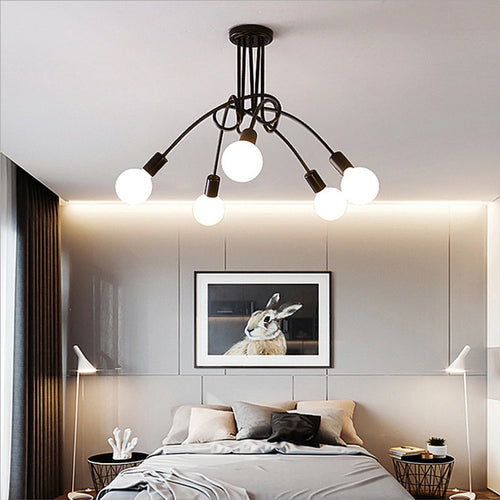 Modern sputnik chandelier industrial style for elegant interiors - vue 7 sur 19