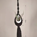 macrame wall hanger for air plants bohemian style