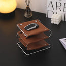 multifunctional leather and stainless steel storage rack